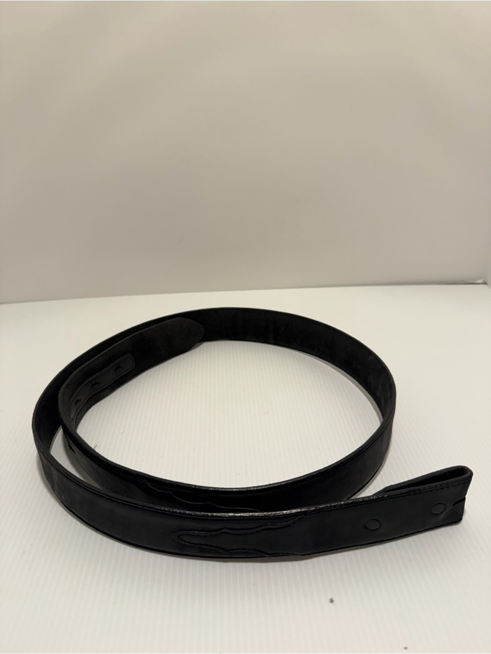Vintage Silver Creek Classics Black Leather Western Belt Strap Size 40